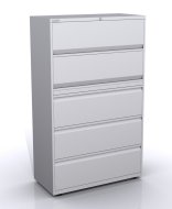 Szafka na dokumenty z drzwiami uchylnymi i szufladami SYC10/50/2/3