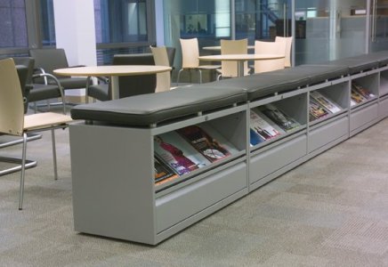 Szafka biurowa z ukośną półką i szufladą Bisley BLF typ MSU08 - 3