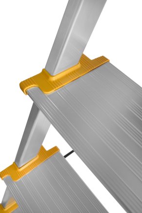 Drabina aluminiowa trzystopniowa (łącznie z platformą) DR-AL-D3-MAX (3 modeli) - 2