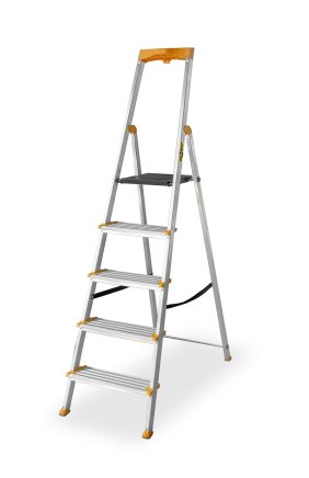 Drabina aluminiowa trzystopniowa (łącznie z platformą) DR-AL-D5-MAX