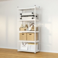 Metalowy bezśrubowy regał półkowy REG_8050183_W