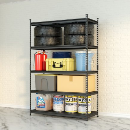 Metalowy bezśrubowy regał półkowy REG_12050183_B - 3