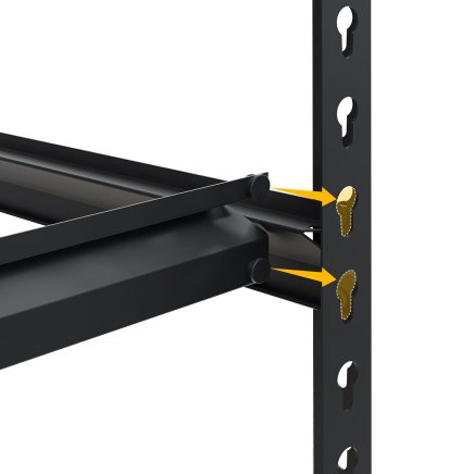 Metalowy, bezśrubowy regał półkowy REGM_8060183_B - 5