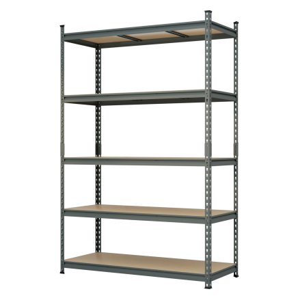 Metalowy, bezśrubowy regał półkowy REGM_12040183_G