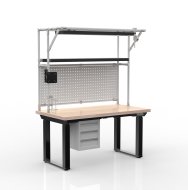 Elektronicznie regulowany stół z kontenerem z 3 szufladami 24111935