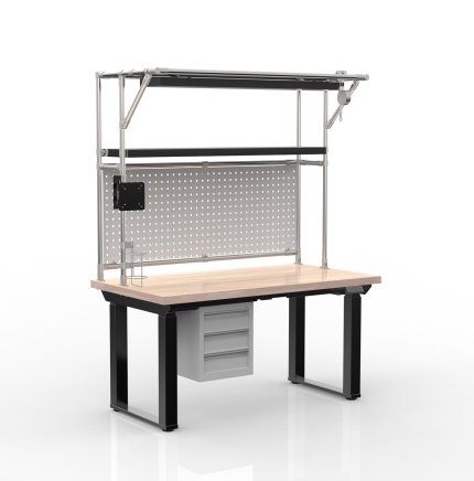 Elektronicznie regulowany stół z kontenerem z 3 szufladami 24111935 - 4