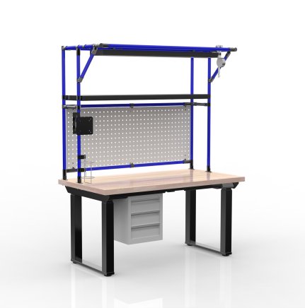 Elektronicznie regulowany stół z kontenerem z 3 szufladami 24111935 - 3