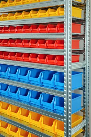 Regał metalowy z plastikowymi pojemnikami 1972 x 1124 x 330 mm 877851009_VAR_7 - 3