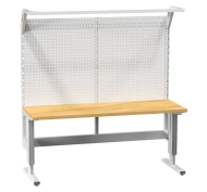 Stół regulowany elektrycznie z tablicą perforowaną (różne warianty)