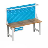 Stół warsztatowy z tablicą perforowaną i kontenerkiem EN_1212_FP