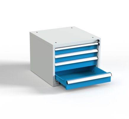 Stół warsztatowy z tablicą perforowaną i kontenerkami EN_15234_FP - 7