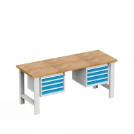 Stół warsztatowy z kontenerkami EN_2024