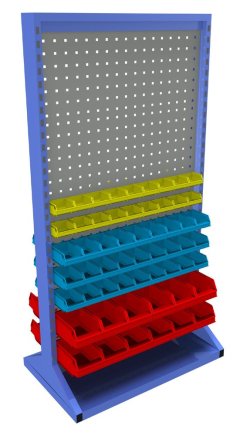Stacjonarny panel dwustronny z wyposażeniem PSZ_23_A_VAR_5