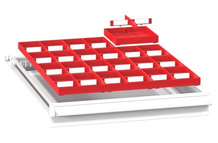 Plastikowa przegroda do szuflady ZE 27 x 36D