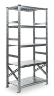 Regał metalowy półkowy standardowy SUPER wysokość 2500 mm, głębokość 800 mm (różne warianty)