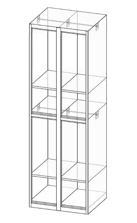 Dzielona szafa XS54-18 - 4