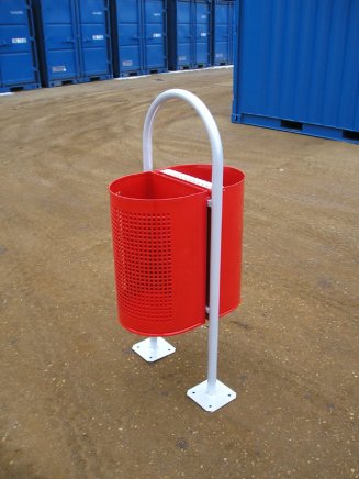 Wiszący podwójny kosz na śmieci 1016