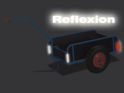 Wózek ręczny dwukołowy, zu-1281, powierzchnia ładunkowa805 mm x 535 mm - 2