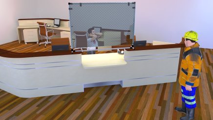 Osłona ochronna z pleksi z ramą - 2