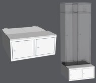 Kontener do szafy LBX 42A - 800 mm