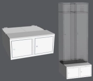 Kontener do szafy LBX 42A - 800 mm