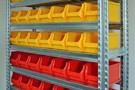 Regał metalowy z plastikowymi pojemnikami 1972 x 1124 x 330 mm 877851018_VAR_6 - 3