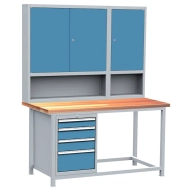 Stół warsztatowy z kontenerkami, zestaw DPJ 106