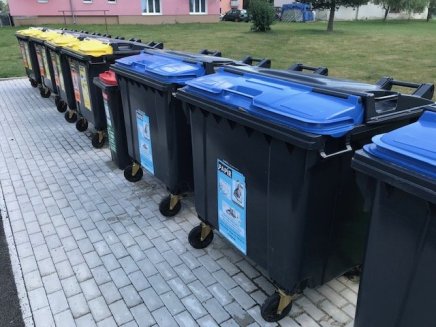 Plastikowy pojemnik na odpady SPLIT LID - 6