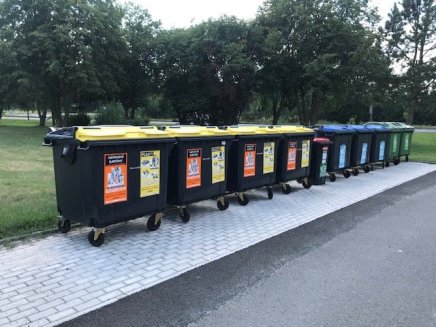 Plastikowy pojemnik na odpady SPLIT LID - 5