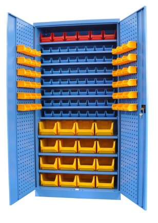 Szafka warsztatowa Kovos ze skrzynkami plastikowymi SPZ_11_0002_C_VAR_5