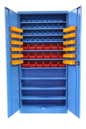 Szafka warsztatowa Kovos ze skrzynkami plastikowymi SPZ_11_0002_C_VAR_4