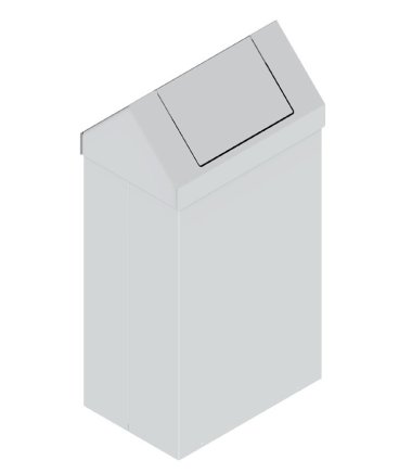 Metalowy kosz na śmieci 90L typu KOS 1262 - 3