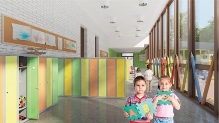 Szafa metalowa o obniżonej wysokości MSum 430S szerokość 1200 mm - 4