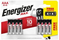 Energizer MAX baterie alkaliczne AA (zestaw 4 + 4 gratis)