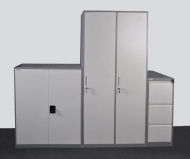 Zestaw szaf biurowych AC02A_HDG_HDK