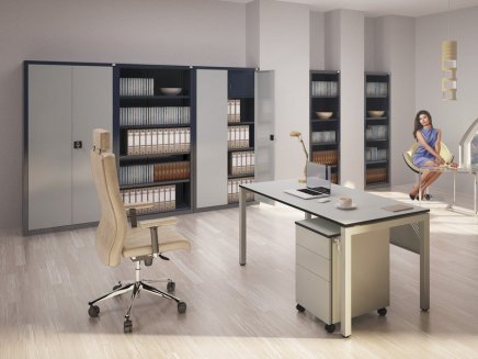 Metalowa szafa aktowa SBM 202 M z nadstawką SBM 402 M - 3