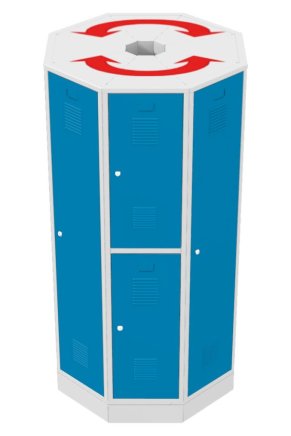 Zestaw szaf obrotowych RAS P1A - 3