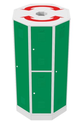 Zestaw szaf obrotowych RAS P1A - 4