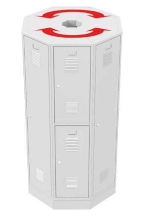 Zestaw szaf obrotowych RAS P1A - 6