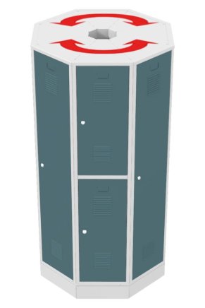 Zestaw szaf obrotowych RAS P1A - 5