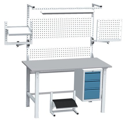 Stół montażowy warsztatowy, zestaw MTS 102