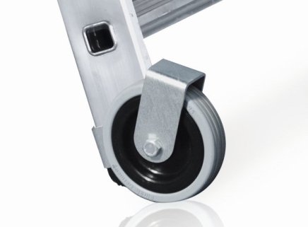 Składany podest roboczy z drabiną z dwóch stron - powierzchnia antypoślizgowa (2 modele) - 3