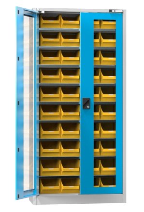 Szafka z plastikowymi skrzynkami UK1-B11S