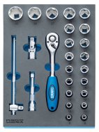 Zestaw kluczy nasadowych z grzechotkami 1/2" 443000997