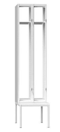 Szafa dwudrzwiowa z ławką XS62B-17 - 2