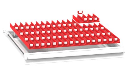 Plastikowa przegroda do szuflad ZB 36 x 36D