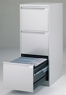 Metalowa szafka na dokumenty A4 + komplet przegródek - Bisley BS3E/FLS - 2