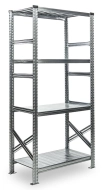 Metalowy półkowy regał standardowy SUPER wysokość 1840 mm, głębokość 500 mm (różne warianty)