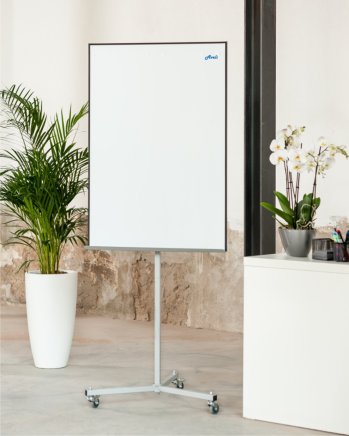 Flipchart Aveli, mobilny, z wysuwanymi szynami - 3