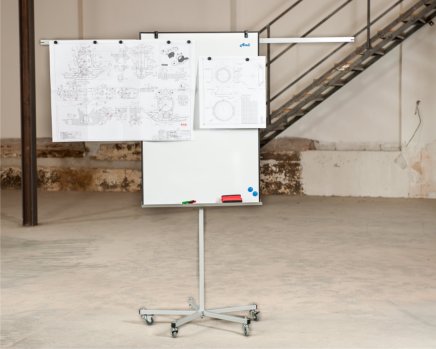 Flipchart Aveli na statywie z pięcioma kółkami - 7